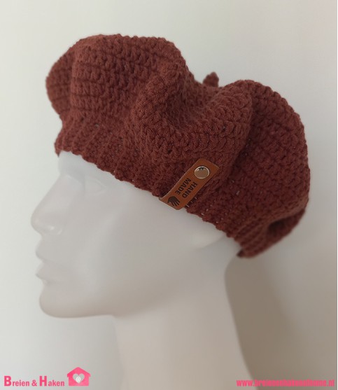 Dames Baret - Herfstbruin (51/52cm)