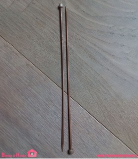 Houten Breinaalden - 2,75mm (25cm met knop)