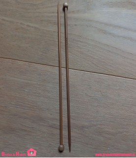 Houten Breinaalden - 3,5mm (25cm met knop)