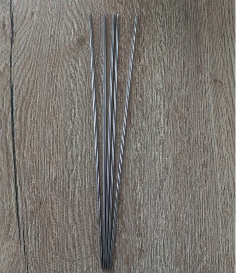 Set van 5 breinaalden zonder knop RVS - 3,5mm - 35cm