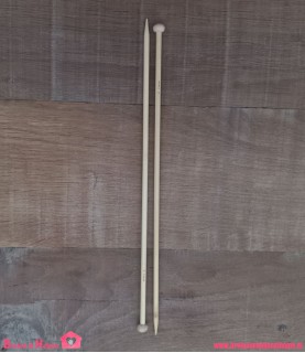 Houten Breinaalden - 6mm (36cm met knop)