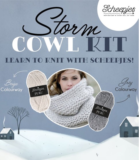 Breipakket - Scheepjes Storm Cowl Peru