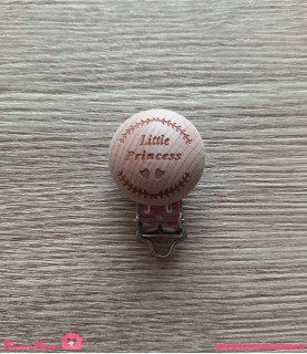 Houten Speenkoord Clip - Little Princess