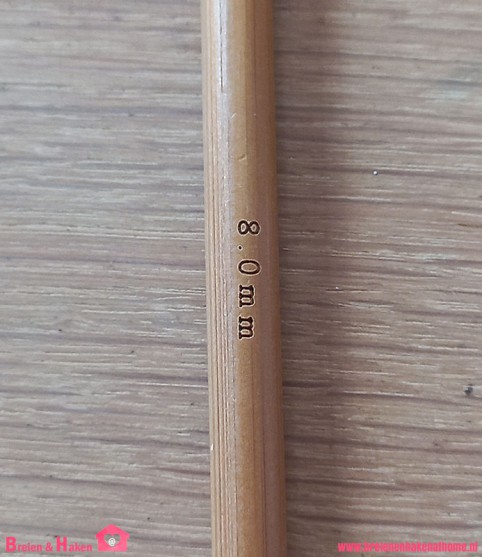 Bamboe Haaknaald - 8,0mm