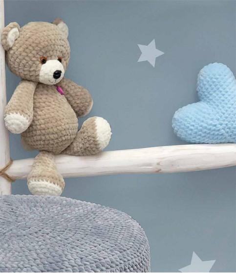Haakpakket - Teddybeer met Hartkussen
