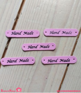 Labeltje - Hand Made - Roze